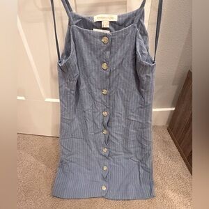 Blue Striped Sleeveless Dress. Women’s size XS. NWT.
